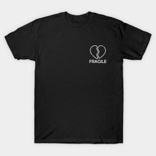 Fragile Heart Lines – White T-Shirt